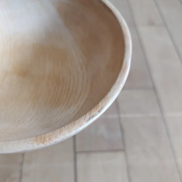 Japanese Mid Century Natural Wood Serving Bowl Set - Picture 11 of 11